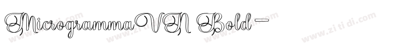 MicrogrammaVN Bold字体转换